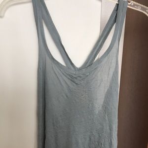 Chaser super soft grey racerback tank